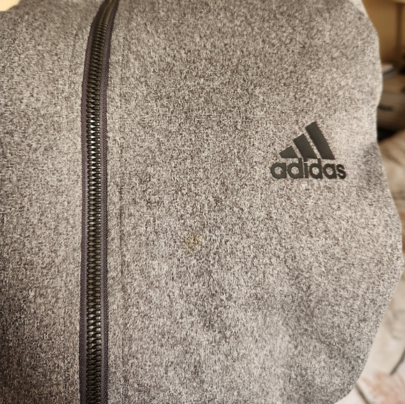 Men's Adidas Gray Track Suit Two Piece Set Jacket & Pants Top (S) Bottom (M) - Picture 4 of 15